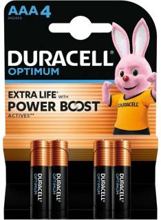 Батарейка Duracell Optimum, BL (4шт.) 6835422