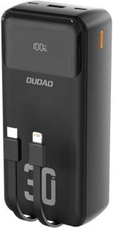 Дополнительные внешние аккумуляторы Dudao 30000mAh K15 MAX 22.5W, PD, QC, USB-A, Lightning, 6977196682478