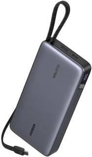 Дополнительные внешние аккумуляторы Ugreen 25000mAh 165W DualCable PB552  55995B