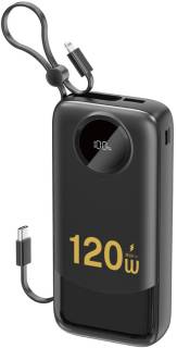 Дополнительные внешние аккумуляторы Dudao K13Pro 20000mAh 22,5W PD, QC, with built-in USB-C/ 6977196680276