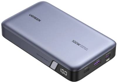Дополнительные внешние аккумуляторы Ugreen 20000mAh 100W PD, QC, USB-A, 2xUSB-С Grey (PB720) 25188