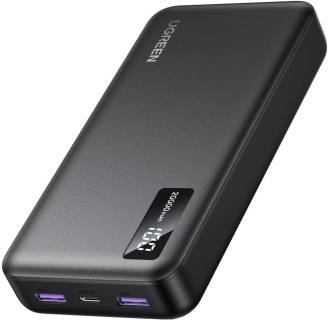 Дополнительные внешние аккумуляторы Ugreen 20000mAh 22,5W PD, 2хUSB-A, 2xUSB-C Black (PB312) 25683