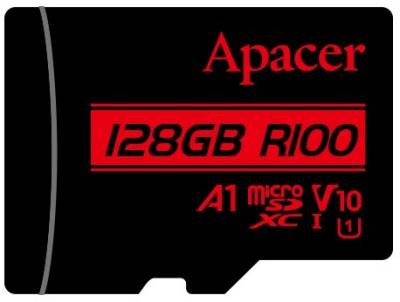 Карта памяти Apacer 128GB microSD class 10 UHS-I V10 A1 AP128GMCSX10UB-RA