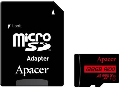 Карта памяти Apacer 128GB microSD class 10 UHS-I V10 A1 AP128GMCSX10UB-R