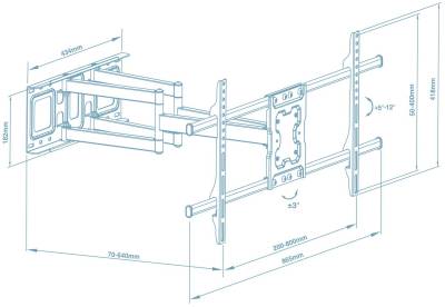 Настенные крепления Walfix R-614B