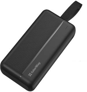 Дополнительные внешние аккумуляторы ColorWay 30 000 mAh High-power 2 PD/20W, QC/3.0, USB-C/Micr CW-PB300LPC2BK-PD
