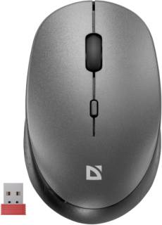 Мышка Defender Auris MB-027 Silent Wireless Grey 52029
