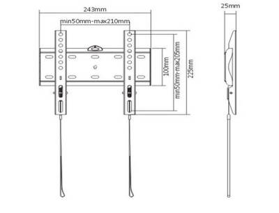 Настенные крепления Gembird WM-42F-01