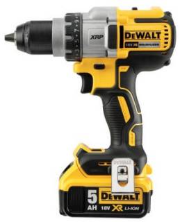 Дрель DeWALT XR Li-Ion 18 В,  95 Нм, 2 АКБ + ЗП, рукоятка, кейс DCD991P2