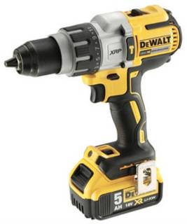 Шуруповерты DeWALT XR Li-Ion 18 В, 2x5Ah, 95 Нм, 0-500/1500/2250 об/х DCD996P2