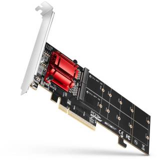 Аксессуар AXAGON PCIe to 2xNVMe M.2 controller PCEM2-ND