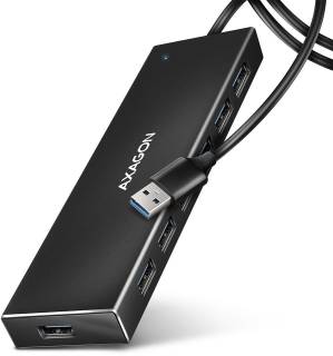 Разветвитель AXAGON USB 3.1 to 7xUSB 3.0 black HUE-F7A