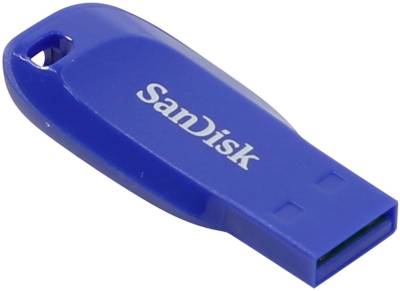 Флеш-память USB SanDisk 32GB Cruzer Blade Electric Blue USB 2.0 SDCZ50C-032G-B35BE