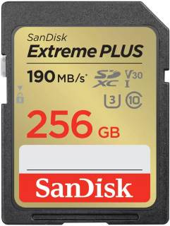 Карта памяти SanDisk 256GB SD class 10 UHS-I Extreme PLUS SDSDXWV-256G-GNCIN