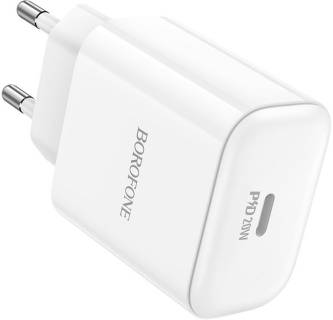 Зарядные устройства BOROFONE 1xUSB-C PD20W BA81A white 6941991108181