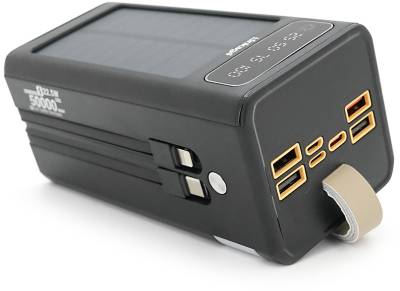 Дополнительные внешние аккумуляторы Linkage 50000mAh, Solar, 22.5W, cables Туре-С+Lighting, Bl LKP-47