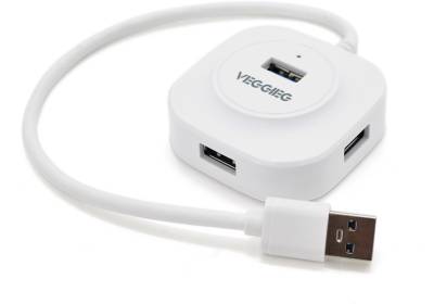 Разветвитель Veggieg USB 3.0 to 4xUSB 0.3m white V-U3403