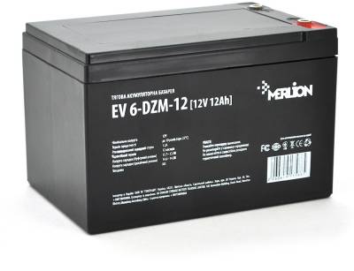 Аккумуляторная батарея Merlion EV 6-DZM-12