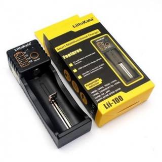 Зарядное устройство LiitoKala 1 Slot, LED дисплей, USB, Li-ion/Ni-MH/Ni-Cd/AA/АА Lii-100