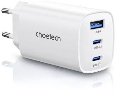 Зарядные устройства Choetech 2xUSB-C + 1xUSB PD65W GaN PD9006