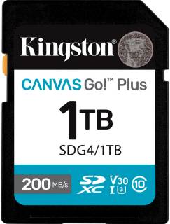 Флеш-карта Kingston 1TB SDXC сlass 10 UHS-I U3 V30 Canvas Go Plus G4 SDG4/1TB