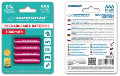 Аккумулятор Esperanza EZA102R (AAA x 4)