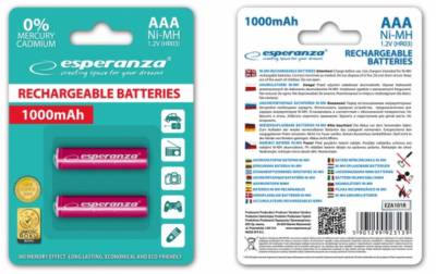 Аккумулятор Esperanza EZA101R (AAA x 2)