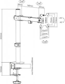 Кронштейн Brateck LDT12-C011