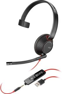Наушники Poly Blackwire 5210 USB-A/USB-C 3.5 мм Black 8X230AA
