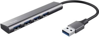 Разветвитель Trust Halyx 4-Port USB-A 3.2 Grey 24947_TRUST