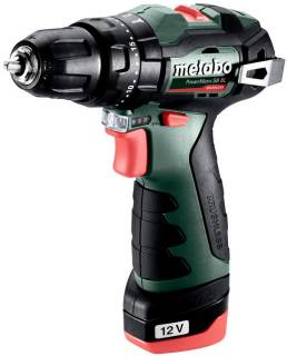 Шуруповерт Metabo PowerMaxx SB BL 12В, 2х2Ah, 2038Нм, 0-4000-1500об/ 601784500