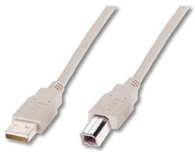 Кабель Digitus USB 2.0 AM/BM 3.0m AK-300102-030-E