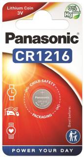 Батарейка Panasonic CR 1216 * 1 LITHIUM CR-1216EL/1B
