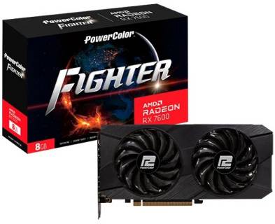 Видеокарта PowerColor Fighter AMD Radeon RX 7600 8GB RX7600 8G-F/V2