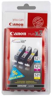 Картридж Canon CLI-521 Bundle (C, M, Y) 2934B007