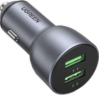 Зарядные устройства Ugreen CD213 2xUSB Fast Car Charger (Dark Blue) UGR-10144