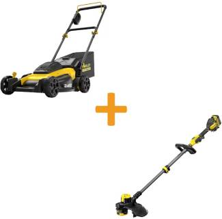 Газонокосилки STANLEY акумуляторна безщіткова FatMax, 18 В, 2x2Ah, 51 см SFMCMW2651M+SFMCSTB933M