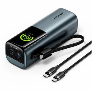 Дополнительные внешние аккумуляторы Vention 20000 mAh 165W Gray TFT Display Type FKFH0