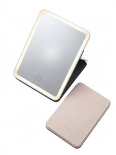 Косметическое зеркало Xiaomi Leather case mirror pink FM001/FM007