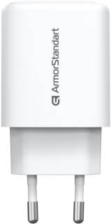 Зарядные устройства Armorstandart 1xUSB-C + 1xUSB 20W GaN white ARM89531