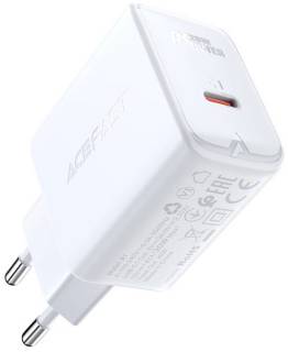 Зарядные устройства ACEFAST 1xUSB-C PD20W A1 white 6974316280040