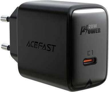 Зарядные устройства ACEFAST 1xUSB-C PD20W A1 black 6974316280033