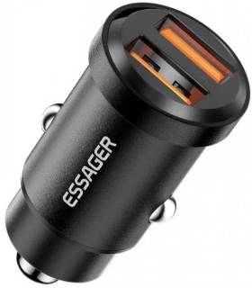 Зарядные устройства ESSAGER 2xUSB 30W black ECC2A-TL01