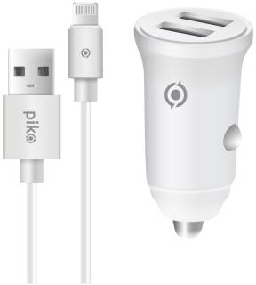 Зарядка PIKO CC-312 (2USB3,1A) + Lightning cable 1283126538810