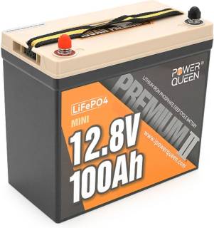 Аккумулятор Power Queen 12.8V 100Ah Mini P12V100-PREM-16-A60-DE