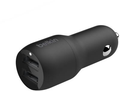 Зарядные устройства Belkin Car Charger (24W) Dual USB-A, USB-A - Lightning, 1 CCD001BT1MBK