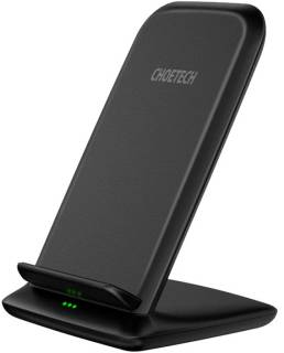 Зарядные устройства Choetech 15W Fast Wireless Charging Stand 2coils black T555-F-BK