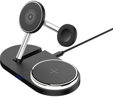 Зарядные устройства Armorstandart Wireless Charging H102 3 in 1 Magnetic Black ARM78103