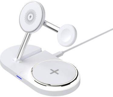 Зарядные устройства Armorstandart Wireless Charging H101 3 in 1 Magnetic White ARM78102