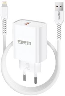 Зарядные устройства Armorstandart AR012 Basic USB 24W + cable USB to Lightning White ARM69894